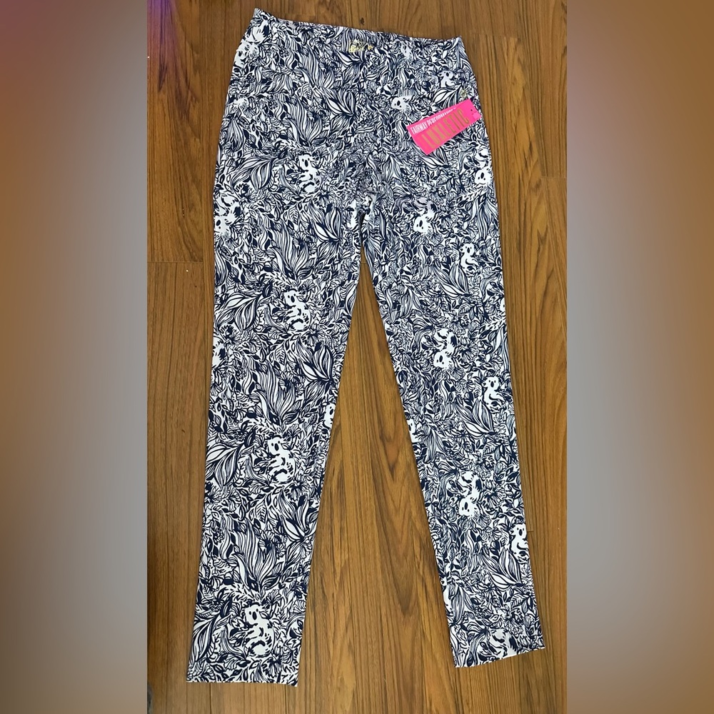 Lily Pulitzer corso pants luxletic pants koalas with pockets Womens size 2, 6